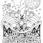 Sonic’s Cosmic Carnival Adventure Coloring Page