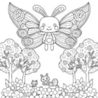Cinnamoroll’s Balloon Adventure Coloring Page