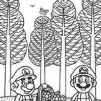 Mario and Luigi’s Eco Adventure Coloring Page