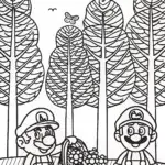 Mario and Luigi’s Eco Adventure Coloring Page