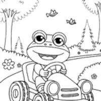 Toad’s Treasure Hunt Adventure Coloring Page