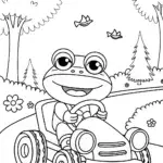 Toad’s Treasure Hunt Adventure Coloring Page