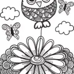 Chick’s Whimsical Balloon Adventure Coloring Page