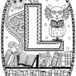 The Jolly Letter L Coloring Page