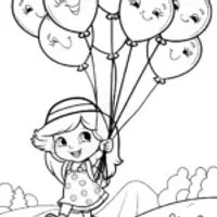 Strawberry Shortcake’s Ballooning Berry Quest Coloring Page