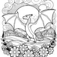 Charizard’s Dragon Dance Coloring Page