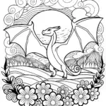Charizard’s Dragon Dance Coloring Page