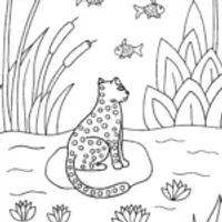 Black Panther Guardian of the Garden Coloring Page