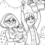 Mirabel’s Magical Seed Festival Coloring Page