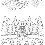 Bowser’s Magical Garden Showdown Coloring Page