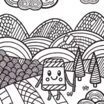 Cheeky Chocolate’s Magical Adventure Coloring Page