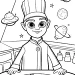 Buzz Lightyear’s Galactic Cook-Off Coloring Page