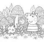 Peppa Pig’s Nature Detective Adventure Coloring Page