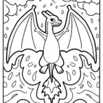 Charizard in a fiery swirl dance