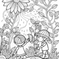 Champion’s Garden of Mystery Coloring Page