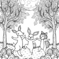 Harvest Moon Dance Coloring Page