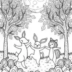 Harvest Moon Dance Coloring Page