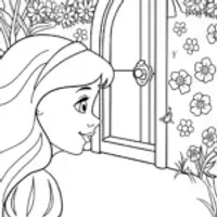 Jasmine’s Garden of Secrets Coloring Page