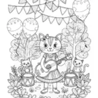 Gabby’s Magical Music Festival Coloring Page