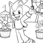 Sonic’s Roller Skating Adventure Coloring Page