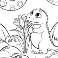 Godzilla in a whimsical alien world