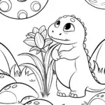 Godzilla in a whimsical alien world