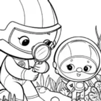 Octonauts’ Deep Sea Exploration Coloring Page