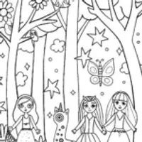 Bratz Dolls on a Magical Fashion Quest Coloring Page