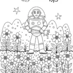 Buzz Lightyear’s Galactic Gardening Adventure Coloring Page