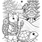 The Christmas Star Adventurers Coloring Page