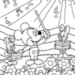 Mickey Mouse’s Magical Music Festival Coloring Page