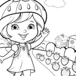 Strawberry Shortcake Berry Bonanza Parade Coloring Page