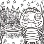 Creeper’s Magical Potion Mix-Up Coloring Page