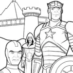 Avengers Time Travelers Coloring Page