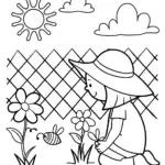 Budding Botanist Coloring Page