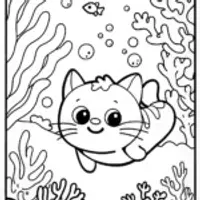 Kwazii’s Underwater Bubble Adventure Coloring Page