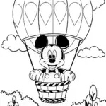 Mickey Mouse in a Balloon Escape