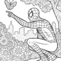 Miles Morales: Nature’s Guardian Coloring Page