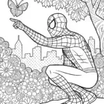Miles Morales: Nature’s Guardian Coloring Page