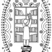 Hugo the Gnome in the Enchanted Library