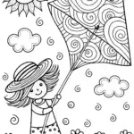 Summer Breeze Coloring Page