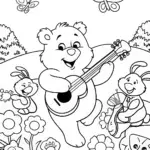 Care Bears Musical Adventure Coloring Page