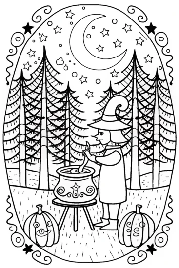 A coloring page of Luigi’s Enchanted Potion Mix Coloring Page