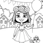 Mirabel’s Enchanted Animal Parade Coloring Page