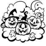 The Pumpkin Parade Coloring Page
