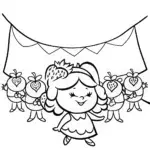 Strawberry Shortcake’s Berry Jam Parade Coloring Page
