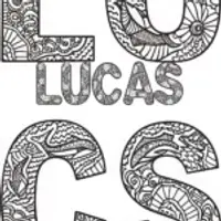 LUCAS Underwater Name Adventure Coloring Page