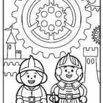 Mario and Luigi’s Time-Traveling Adventure Coloring Page