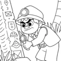 Bowser’s Towering Artifacts Coloring Page