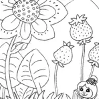 Strawberry Shortcake’s Garden Adventure Coloring Page